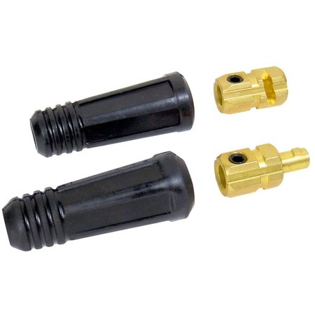 POWERWELD Dinse Style Cable Connector Set, #2/0 to #4/0 Cable CCD5070